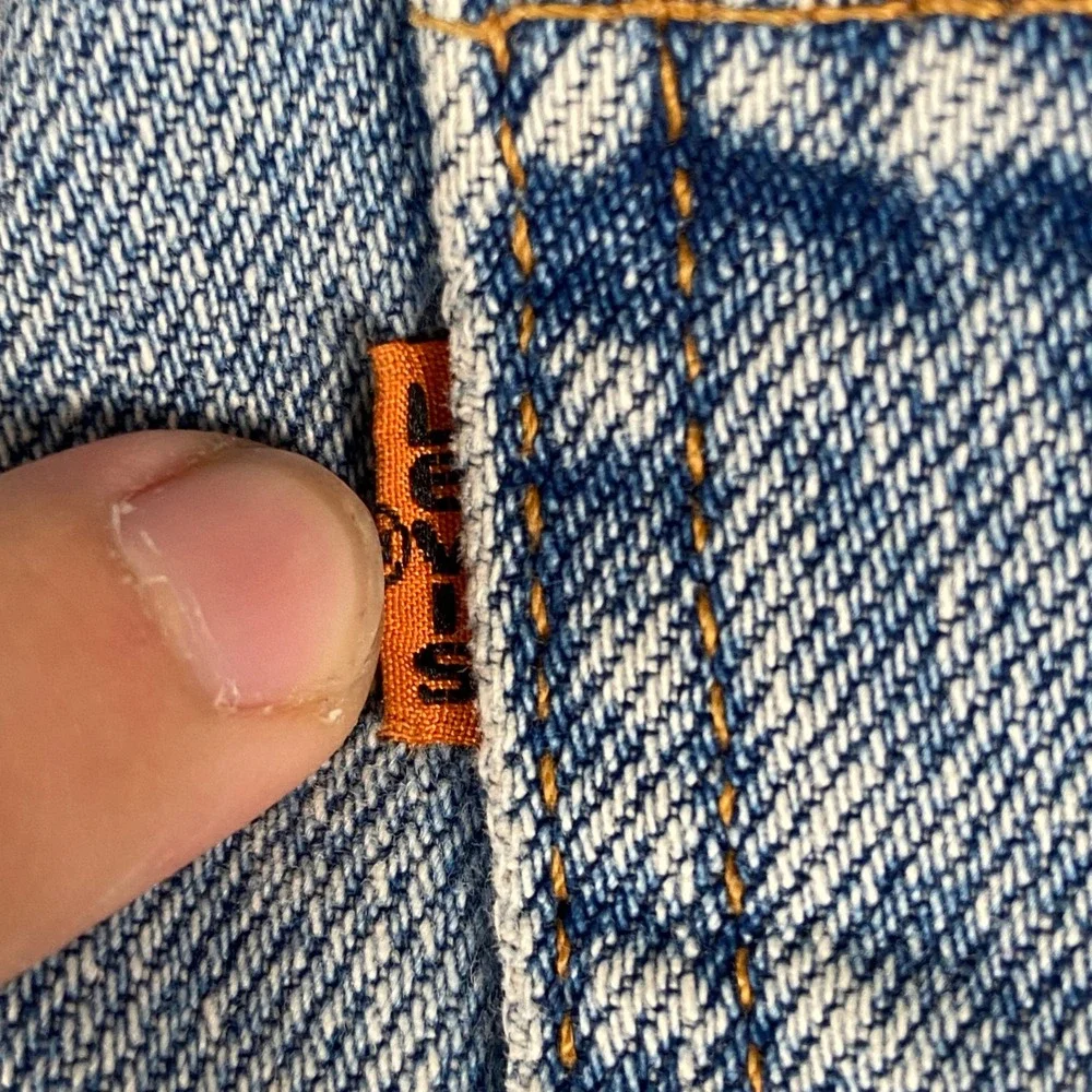 Vintage Levi's 550 Jeans Mens 34x32 Blue Relaxed Fit Orange Tab Cotton USA 90s
